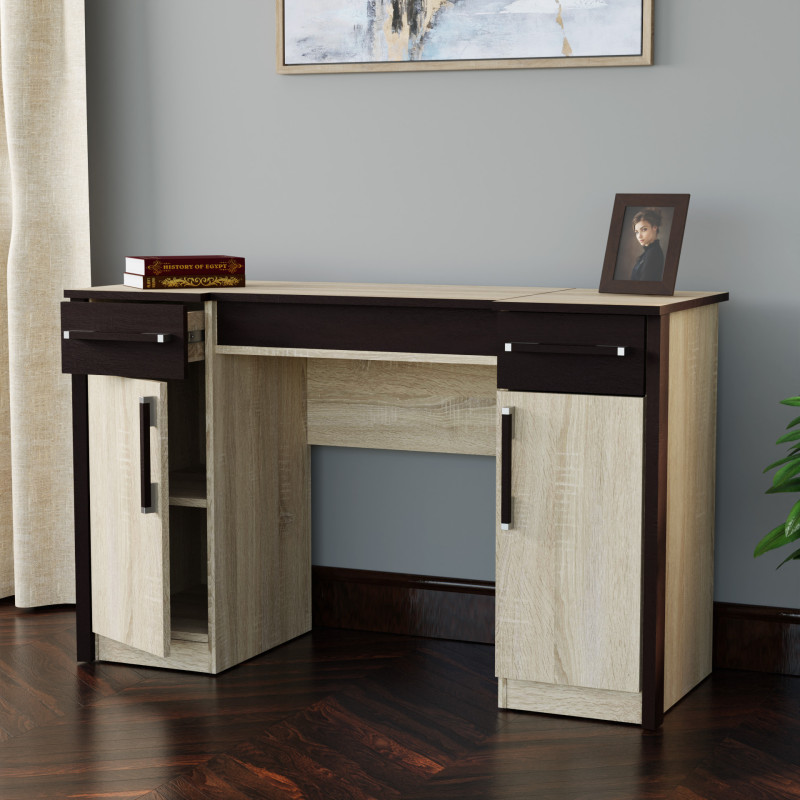 Τουαλέτα Scarlet Σονόμα-Βέγκε 122x46x76-117.5εκ Τουαλέτα Scarlet Σονόμα-Βέγκε 122x46x76-117.5εκ