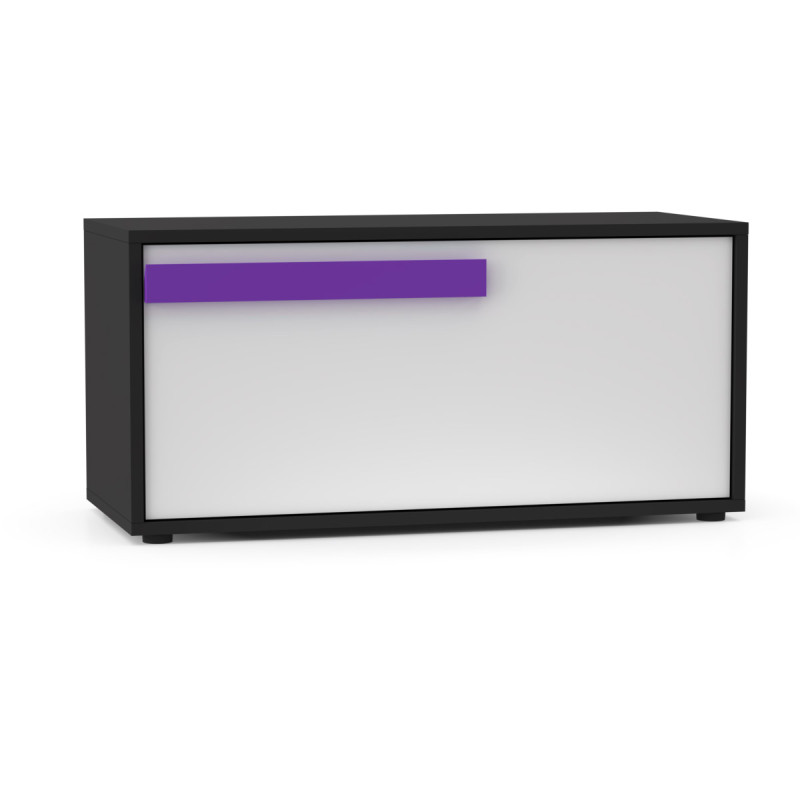 Alex Κουτί Αποθηκευτικό 84x35x39εκ Γραφίτης-Λευκό Alex Κουτί Αποθηκευτικό 84x35x39εκ Γραφίτης-Λευκό