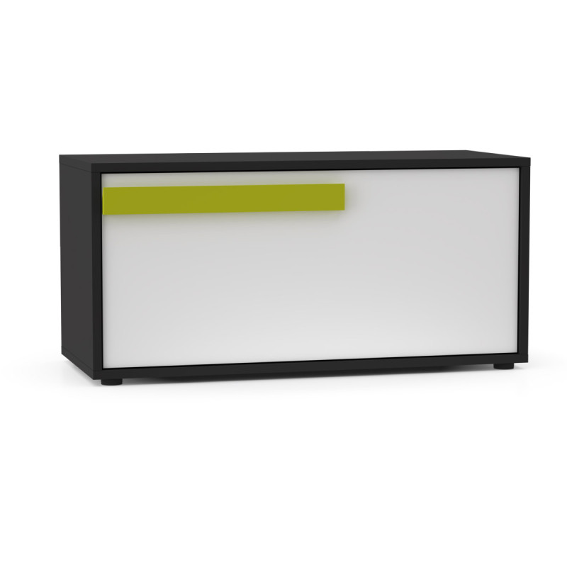 Alex Κουτί Αποθηκευτικό 84x35x39εκ Γραφίτης-Λευκό Alex Κουτί Αποθηκευτικό 84x35x39εκ Γραφίτης-Λευκό