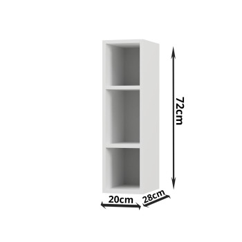 Modest Πάνω Ντουλάπι Λευκό 20x28x72cm Modest Πάνω Ντουλάπι Λευκό 20x28x72cm