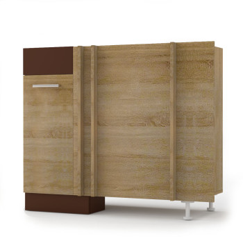Alina Κάτω Ντουλάπι Γωνίας 100x44.5x85εκ Sonoma-Mocca Alina Κάτω Ντουλάπι Γωνίας 100x44.5x85εκ Sonoma-Mocca