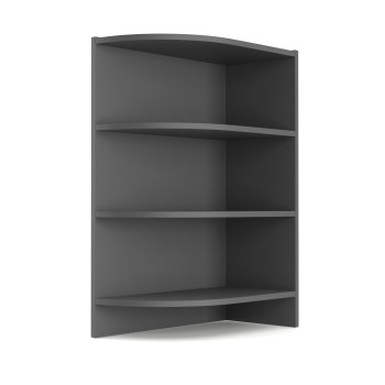Charlotte Γωνιακό κάτω ντουλάπι με ράφια 56.5x28.5x82cm Γραφίτη Charlotte Γωνιακό κάτω ντουλάπι με ράφια 56.5x28.5x82cm Γραφίτη
