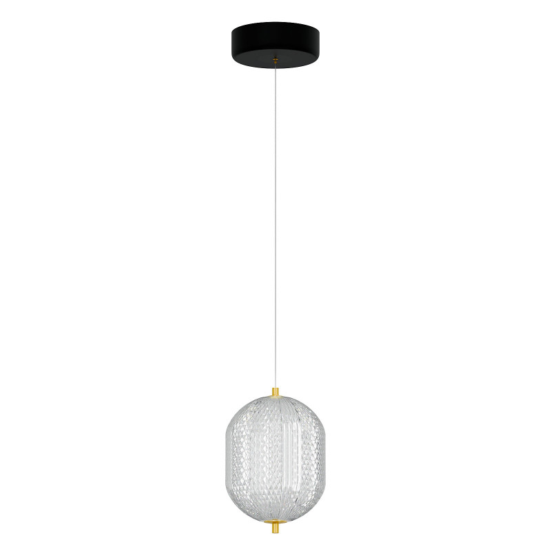Φωτιστικό Κρεμαστό Led 18W 4000K Χρυσό 20x15x120cm