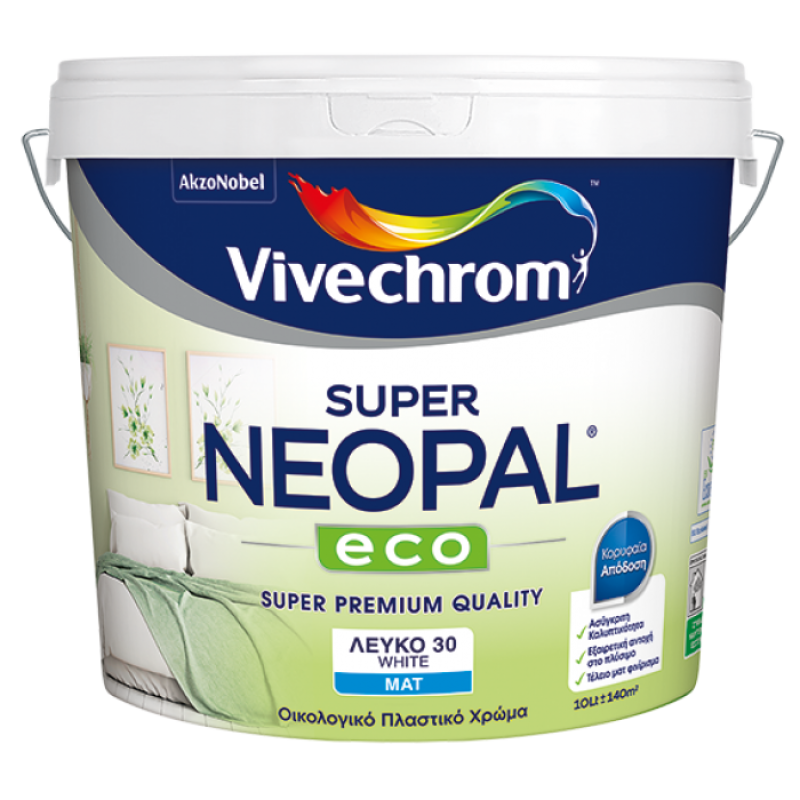 Super Neopal Eco Vivechrom - Λευκο 3lt